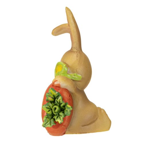 Artículo Conejito decorativo con zanahoria Figuras de decoración de conejo de Pascua H5.5cm 6 piezas