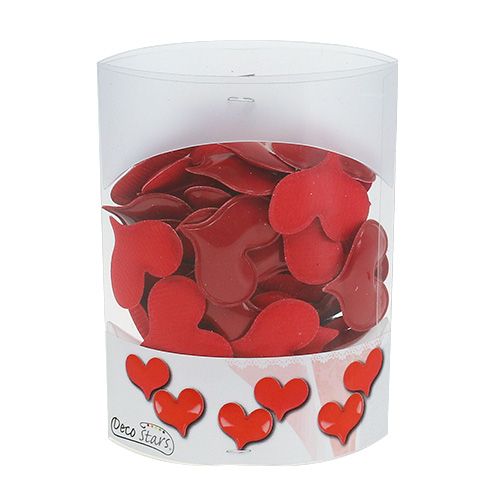 Floristik24 Corazones decorativos para espolvorear 4.5cm rojo 50pcs
