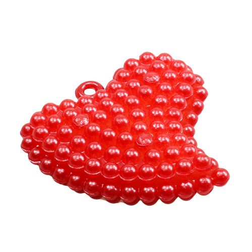 Artículo Corazones decorativos rojos 3,5cm 16 piezas