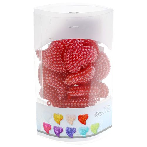 Artículo Corazones decorativos rojos 3,5cm 16 piezas