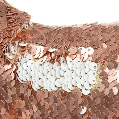 Floristik24 Ciervo decorativo con lentejuelas oro rosa Al.46cm