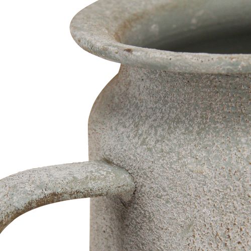 Artículo Maceta decorativa metal vintage tetera gris 24×14×14cm