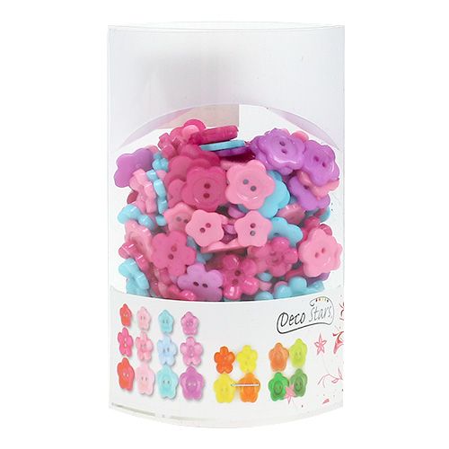 Floristik24 Botones decorativos de color Ø1.2cm - 1.5cm 270p