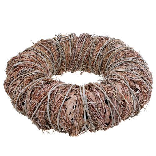 Floristik24 Corona decorativa naturaleza Ø43cm blanco lavado