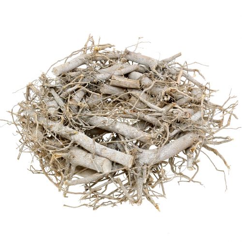 Floristik24 Corona decorativa natural, gris Ø40cm 1ud