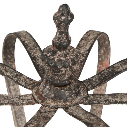 Artículo Corona decorativa aspecto antiguo metal decoración óxido Ø19,5cm H22cm