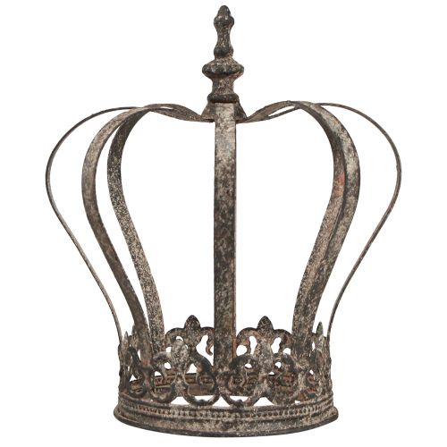 Artículo Corona decorativa aspecto antiguo metal decoración óxido Ø19,5cm H22cm