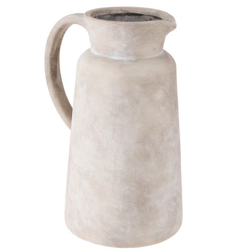 Jarra decorativa jarra decorativa cerámica en color beige Ø16cm H29cm
