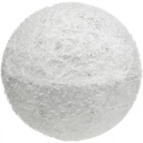 Floristik24 Deco Ball Wire Ball Deco Ball Blanco dos mitades Ø40cm