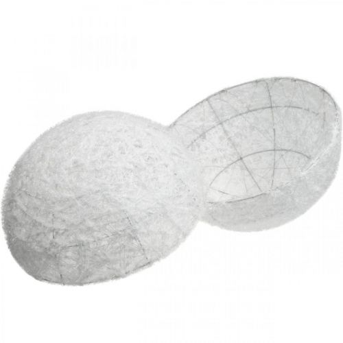 Artículo Deco Ball Wire Ball Deco Ball Blanco dos mitades Ø40cm