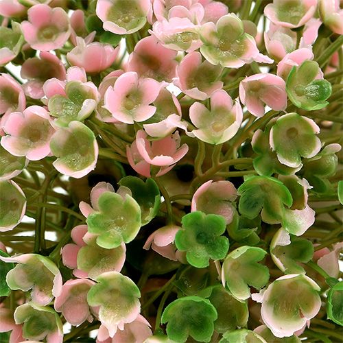 Artículo Mini bola decorativa rosa-verde artificial Ø10cm 1ud