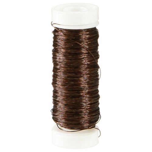 Floristik24 Hilo esmaltado Deco Ø0.30mm 30g/50m marrón