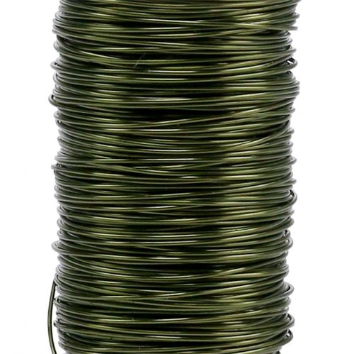 Artículo Alambre Deco Esmaltado Verde Oliva Ø0.50mm 50m 100g