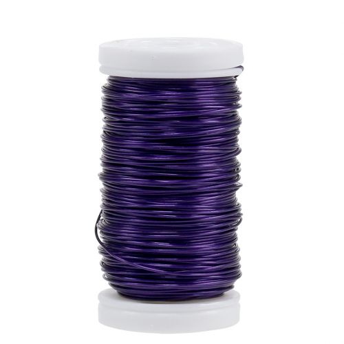 Floristik24 Hilo Esmaltado Deco Violeta Ø0.50mm 50m 100g