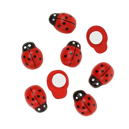 Floristik24 Mariquitas decorativas para pegar 1cm rojo 360ud