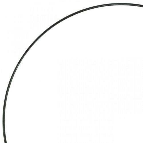 Artículo Anillo decorativo de metal anillo Scandi anillo negro Ø25.5cm 6pcs