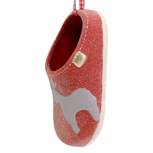 Pantuflas decorativas 13cm rojo 4ud | Floristik24.es
