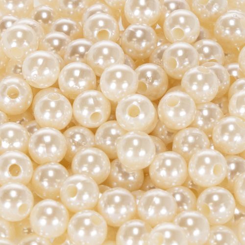 Perlas decorativas color champán Ø8 mm 250 unidades | Floristik24.es