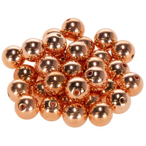Cuentas decorativas cobre metalizado 14mm 35 piezas comprar | Floristik24.es