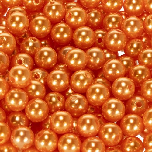 Cuentas decorativas de color naranja, 8 mm, 250 unidades | Floristik24.es