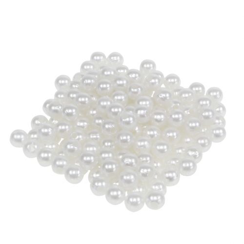 Cuentas decorativas blancas Ø8mm 250 piezas