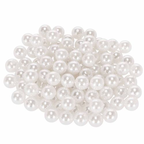 Cuentas decorativas blancas Ø10mm 115 piezas comprar | Floristik24.es