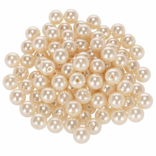 Cuentas decorativas Ø10mm champagne 115 piezas