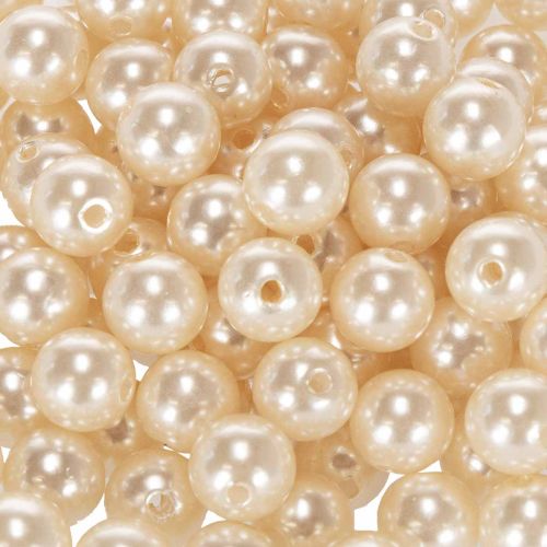 Cuentas decorativas Ø10mm champagne 115 piezas | Floristik24.es