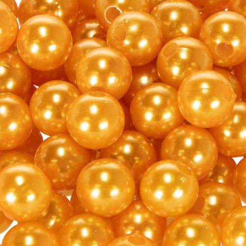 Cuentas decorativas Ø10mm naranja 115 piezas | Floristik24.es
