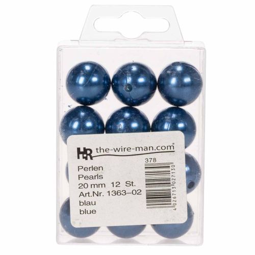 Cuentas decorativas Ø2cm azul