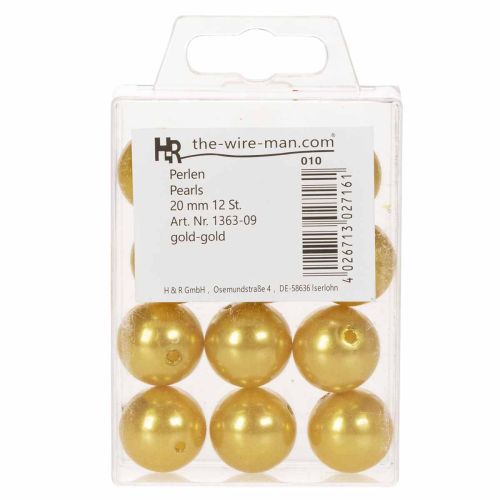 Cuentas decorativas Ø2cm oro