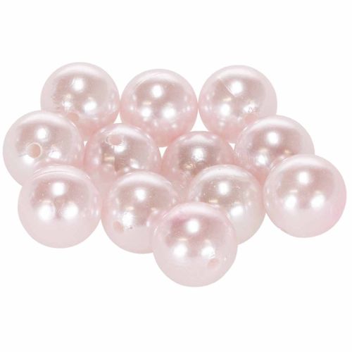 Cuentas decorativas Ø2cm rosa 12 piezas