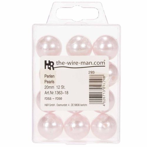 Cuentas decorativas Ø2cm rosa