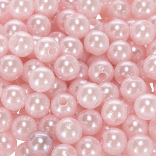 Cuentas decorativas de Ø8 mm, color rosa, 250 unidades | Floristik24.es