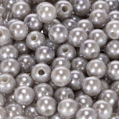 Cuentas decorativas de plata de Ø8 mm, 250 unidades | Floristik24.es