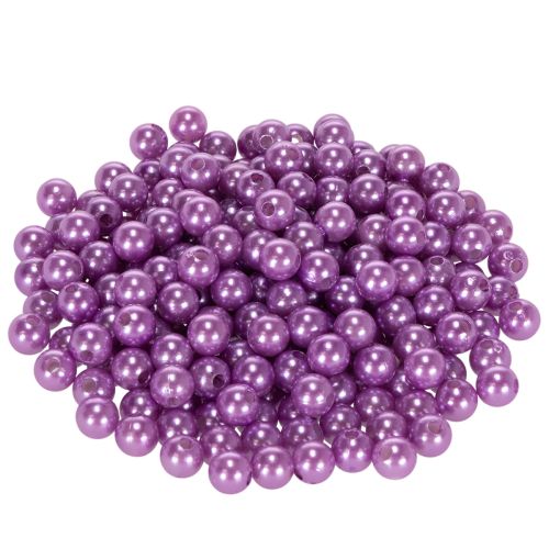 Cuentas decorativas de Ø8 mm, color violeta, 250 unidades.