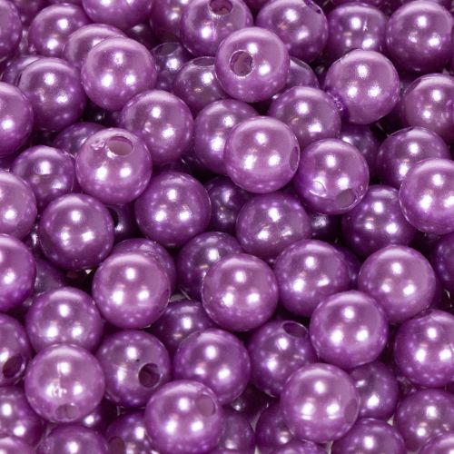 Cuentas decorativas de Ø8 mm, color violeta, 250 unidades. | Floristik24.es