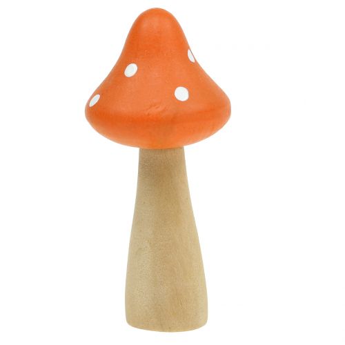 Floristik24 Setas decorativas rojo, naranja 5,5cm 12ud