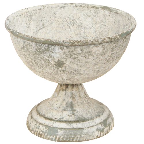 Floristik24 Copa trofeo decorativa de metal envejecida Ø12cm H10.5cm 2uds