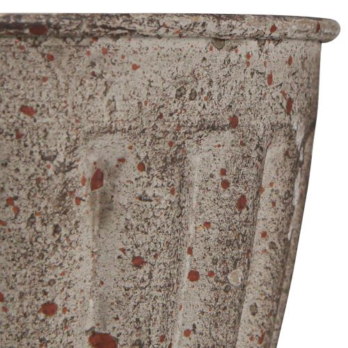 Artículo Macetero trofeo decorativo aspecto antiguo gris marrón Ø13cm H19cm