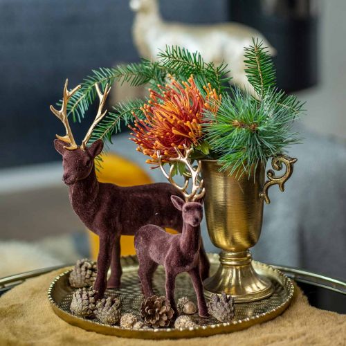 Floristik24 Taza decorativa con asas dorado Ø11cm H17.8cm aspecto antiguo