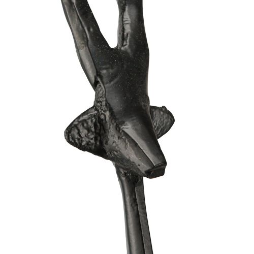 Floristik24 Figura decorativa decorativa de metal reno en color negro 15cmx8cmx53cm
