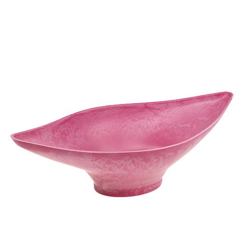 Floristik24 Cuenco Deco Rosa 34cm x 17,5cm H10cm, 1 pieza