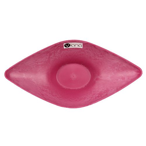 Floristik24 Cuenco Deco Rosa 34cm x 17,5cm H10cm, 1 pieza