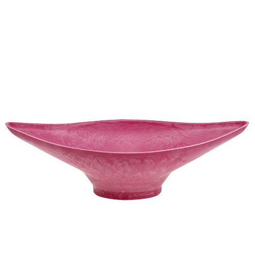 Floristik24 Cuenco Deco Rosa 34cm x 17,5cm H10cm, 1 pieza