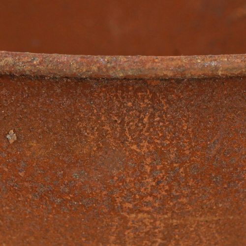 Artículo Cuenco decorativo con pie cuenco metal óxido Ø20,5cm 2ud