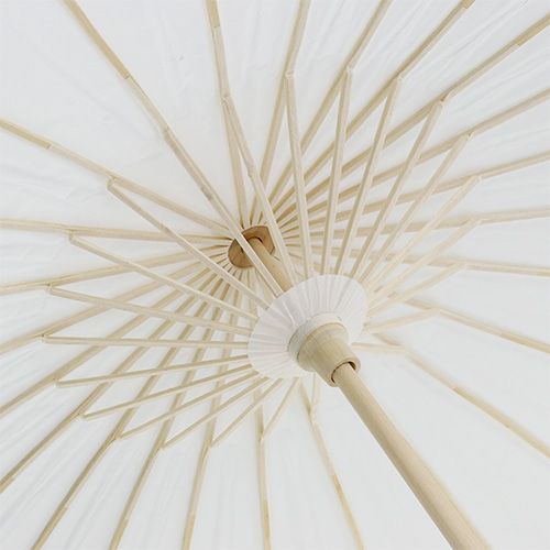 Floristik24 Pantalla decorativa blanca Ø60cm H42cm