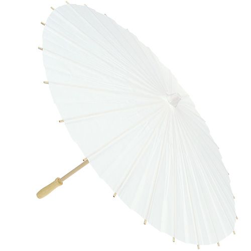 Floristik24 Pantalla decorativa blanca Ø60cm H42cm