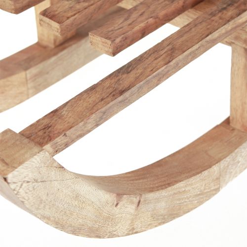 Artículo Trineo decorativo madera natural mesa decoración invierno madera mango 60×23×15cm
