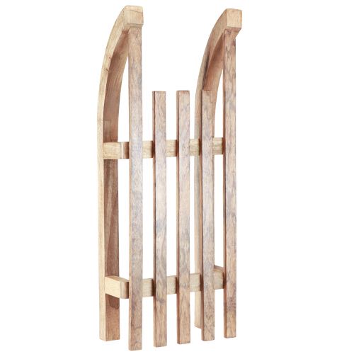 Artículo Trineo decorativo madera natural mesa decoración invierno madera mango 60×23×15cm
